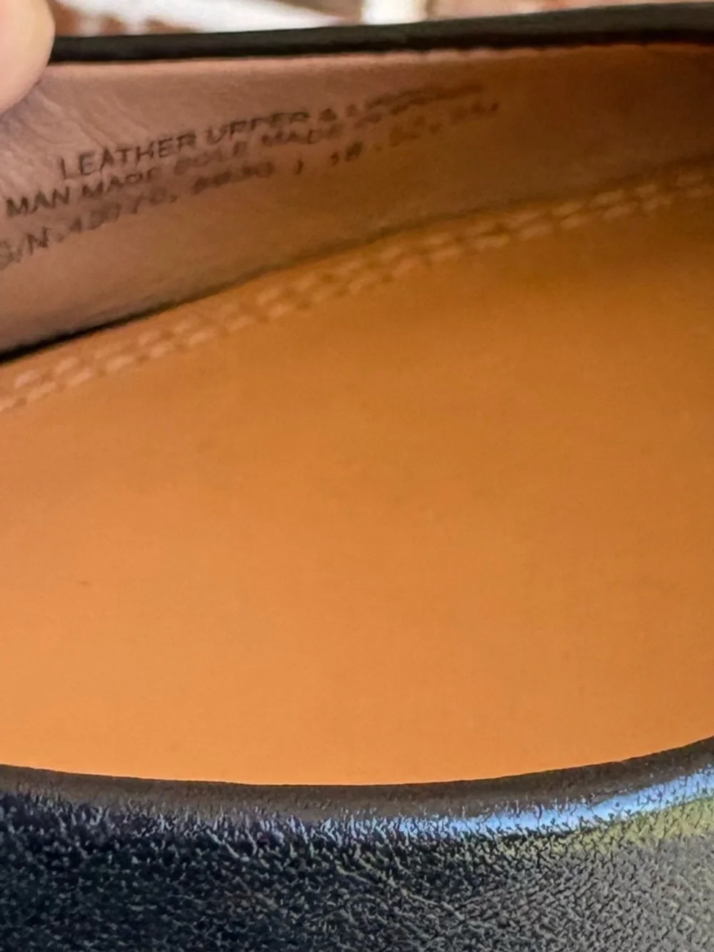 Tory Burch Lowell 2 Black Leather Ballet Flats Logo Size 8 - Picture 6 of 12